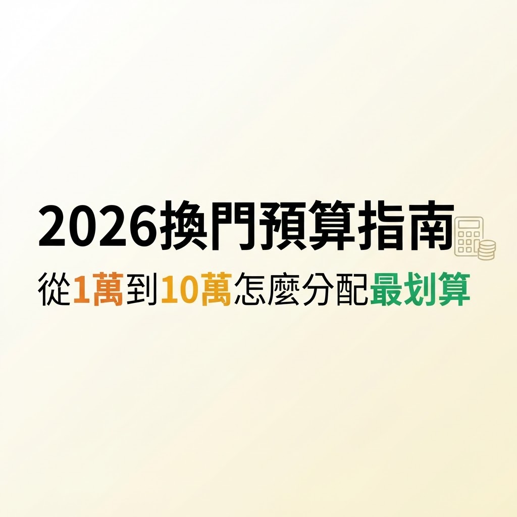 2026換門預算指南：從1萬到10萬怎麼分配 | 隆引企業